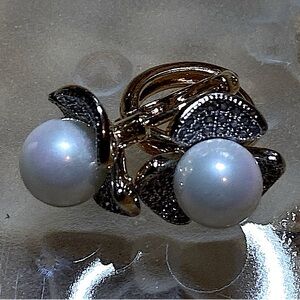 💎 Stainless  Steel Faux Pearl Earrings